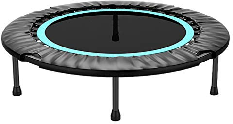 Fitness-Trampolin für Erwachsene, 101 cm Durchmesser, Aerobic-Indoor-Trampolin, belastbar bis 200 kg, Ausdauertraining und Fitness, Seeblau