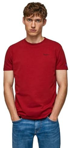 Pepe Jeans T-Shirt pour Homme, Rugby Red, XL