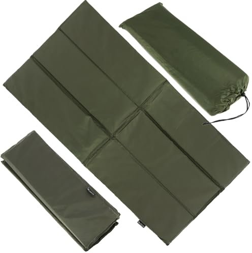 Folding Unhooking Landing Mat with Storage Bag Olive Green, Padded, 102x52cm, Compact and Portable for Fish Safety Carp Coarse Fishing Accesorries Tackle