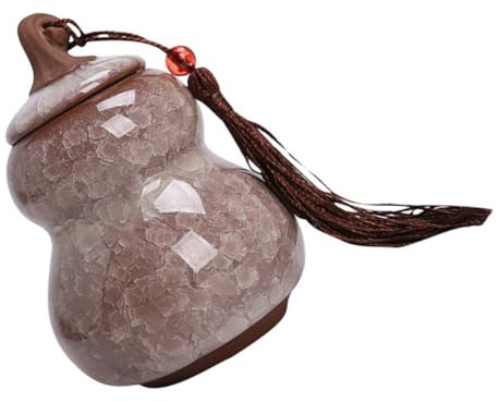 PERSELOSO Barattolo Per Alimenti Barattolo Di Caffè in Ceramica a Forma Di Zucca Contenitore Sigillato Per Foglie Di Tè Resistente e Sicuro Per Cucina e Conservazione Alimentare