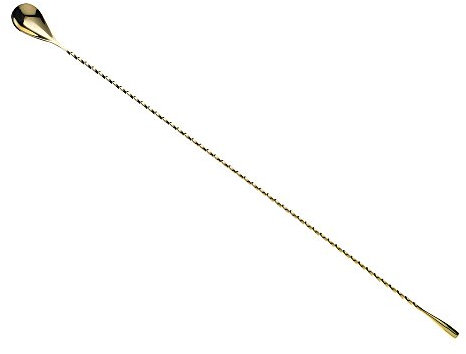 Barfly Teardrop Bar Spoon, End 19 5/8 (50 cm), Gold