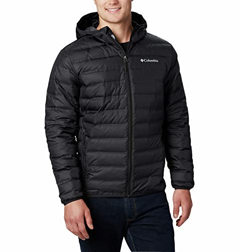 Columbia Lake 22 Down Hooded Jacket Daunenjacke Mit Kapuze für Herren, XXL, Schwarz