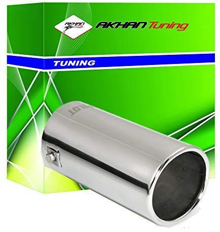 akhan - Endrohr Auspuffblende 160x76mm d=35-62mm, Chrom