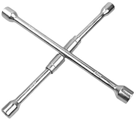 DianShaoA Kreuzschlüssel Für Sicheren, Schnellen Reifenwechsel, Radkreuz, Radschlüssel Für Fast Alle Gängigen Autos Als Bildfarbe