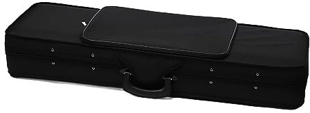 Geigenkoffer mit Schaumstoffauskleidung, Leichter Oxford-Stoff, Geigenkasten für Geiger, Organisiert Zubehör, Schützt vor Beschädigungen, Modisches Spleißdesign