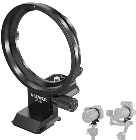 NEEWER Drehbare Kragenhalterungsplatte für Canon EOS R5 R5C R6 Mark II, schnelles horizontales auf vertikales Kamerastativ, Objektivhalterungsring, kompatibel mit DJI RS 3/2 &