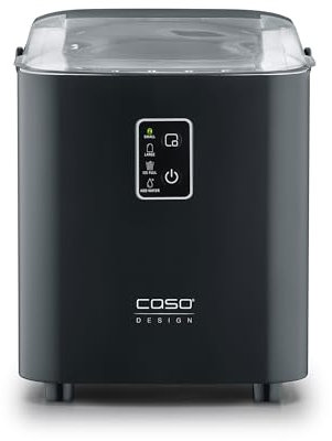 CASO IceChef compacta, máquina de cubitos de hielo, máquina de hielo para encimera para el hogar y la cocina, tanque de agua de 1 litro, hielo en solo 6 minutos, 12 kg de hielo en 24 horas