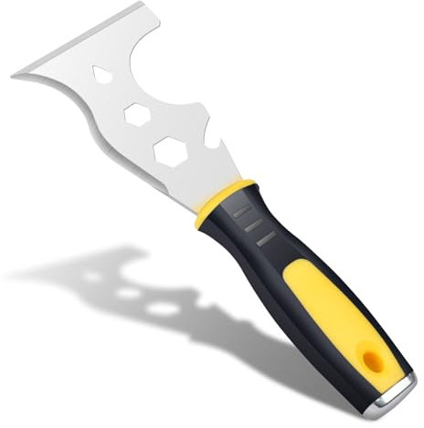 AOOTE Espátula Rascador Multiusos, 13 en 1 Herramienta para Pintores, Herramienta Raspadora de Ppintura con Mango Antideslizante, Herramienta Versátil para Rascar y Cortar, Puede Limpiar Rodillos