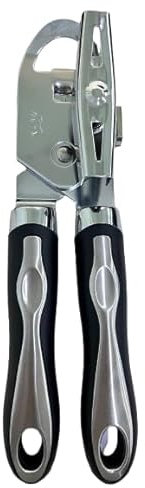 Brencco Apriscatole Manuale, 3 in 1 Apriscatole Professionale Può Essere Appeso per Facile Asciugatura, L'Impugnatura Antiscivolo È Ergonomica e Adatta agli Anziani e ai Pazienti Affetti da Artrite