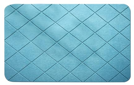 Diatomit Badrumsmatta - Halkfri Badrumsmatta,Snabbtorkande Absorberande Skyddsmatta Med Geometrisk Mönster – Slitsäker Tvättbar Matta För Badrum