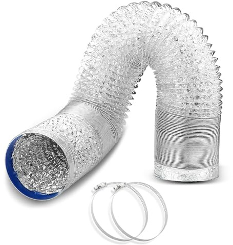 WDERAIR 4 Inch Flexible Dryer Vent Hose Aluminum Duct 10-Feet Long