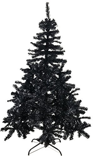 Mojawo Weihnachtsbaum Christbaum künstlicher Tannenbaum 120cm inkl Ständer Schwarz