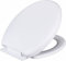 Heavy Duty White Soft Close Toilet Seat, Toilet Seat with Quick Release for Easy Cleaning, Standard Toilet Seats with Top Fixing & Easy Installation with Adjustable Hinges (Oval Shape Toilet Seat)