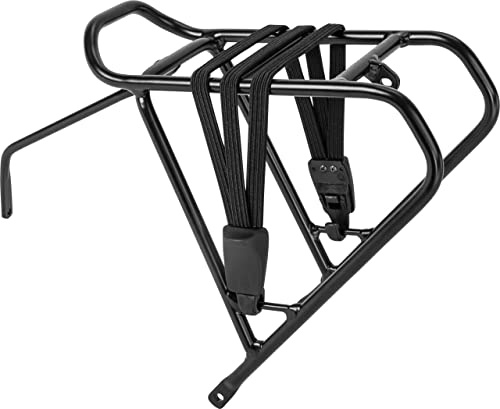 PUKY Alu-Gepäckträger Set 18 Schwarz | Für Modell LS-PRO 18 | Stoßfeste Pulverbeschichtung | Max. Zuladung 15 kg | Alu-Befestigungsstrebe | Leichtes und Robustes Kinderfahrrad Zubehör