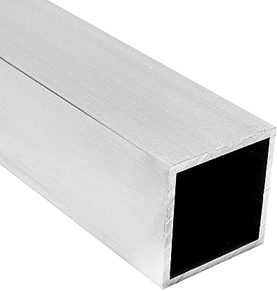 PRIOstahl Vierkantrohr Aluminiumrohr Alu-Rohr Quadratrohr Vierkantprofil Vierkant - 1 x Rohr Größe: 60 x 60 x 4 mm Länge: 2000 mm EN AW-6063 t6 ohne Schweißnaht für Kreativbau aus Aluminium