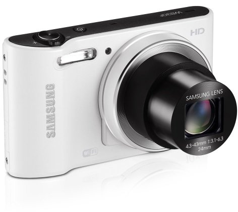 Samsung WB30F 16.2MP Smart WiFi Digital Camera with 10x Optical Zoom CCD Charging Transfer Device and 3.0 LCD Screen HD, White (Renewed)