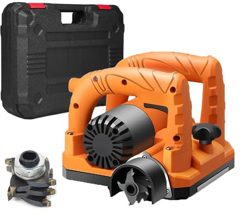 Heavy Duty Concrete Planer and Sander Machine with Replaceable Side Knives, Adjustable Planing Depth for Efficient Paint, Glue, and Plaster Removal