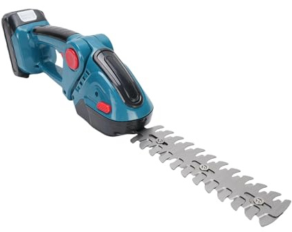 Generic Cortasetos Inalámbrico, 2 Baterías de 2000 MA, Cortasetos Manual, 550 W, Cabezal Ajustable a 90° para Cinturón Verde de Jardín (Enchufe de la UE)
