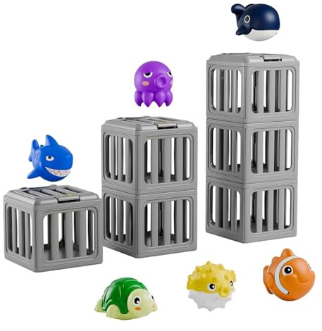 Juguetes de buceo para piscina para niños – Equipo de juego de buceo bajo el agua | Artículos de baño para niños pequeños, animales flotantes, pecera, verano al aire libre, regalo de fiesta para niñas
