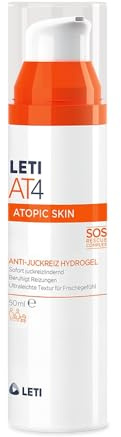 LETI AT4 Anti-Juckreiz Hydrogel - Beruhigender SOS-Helfer gegen quälenden Juckreiz bei trockener oder zu Neurodermitis neigender Haut, 50 ml gel