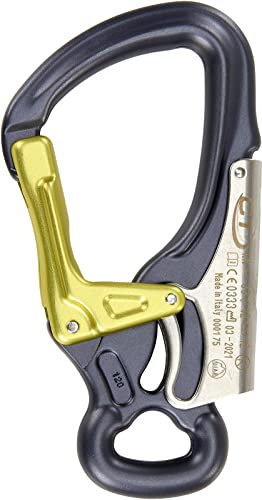 Climbing Technology K-Advance Karabinerhaken, Anthrazit/Limette, Einheitsgröße