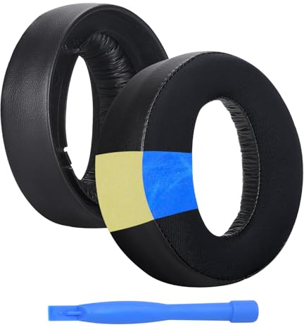 Replacement Ear Pads for Sony PlayStation 5 Pulse 3D Wireless Headset by MMOBIEL – Cooling Gel Memory Foam Cushions – Noise Isolation & Comfort Earpads Replacement – Black