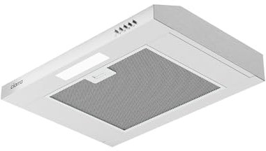 CIARRA Hotte de cuisine en acier inoxydable, hotte sous-meuble, hotte de cuisine murale, hotte aspirante de 600 mm, hotte de cuisinière à évacuation par le haut avec un filtre en aluminium