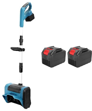 Spazzaneve Elettrico, Soffiatore Di Neve a Batteria Potente con Distanza Di Lancio Di 26 Piedi, Pala Da Neve a Batteria per La Rimozione Della Neve Invernale Dal Vialetto(Two Batteries)
