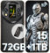 OUKITEL WP200 Pro Rugged Smartphone 5G - Android 15, 72GB (24+48) RAM+1TB ROM, 6.7 Rugged Phone, 8800mAh Android Phones, 108MP Camera, IP68/69K Waterproof Phone, 4G Dual SIM/NFC/OTG/GPS, 2025 (Black)
