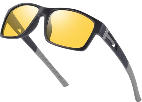 Ulknyss Gafas de Sol Hombre Polarizadas Gafas Deportivas Protección UV Lentes de Sol para Hombre Conducir Running Pesca Viajes