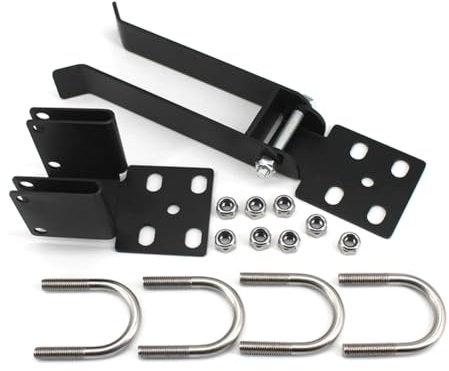 Suoumwa Verrou Double pour Portail, Verrou de Portail Agricole StrongArm pour Portails Battants