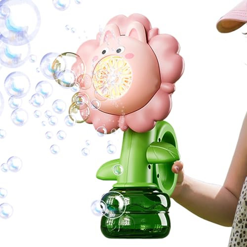 Bubble Machine For Kids | Rechargeable Dancing Sunflower Toy | Automatic Floating Sphere Maker For Outdoor Parties, Birthday, Fun Playtime, Summer Entertainment