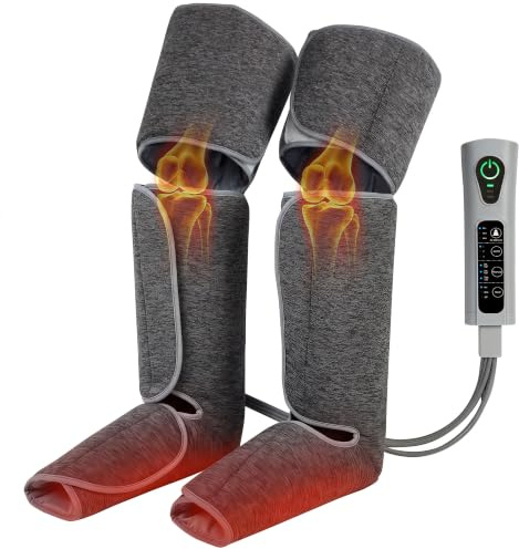 HOMCOM Masajeador de Piernas con Calor y Compresión de Aire Presoterapia