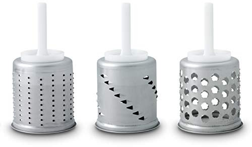 Messerschmidt Zusatztrommelset EMVSC für Gemüseschneider 62010, Edelstahl, Silber, 14 x 11 x 23 cm