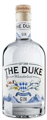 THE DUKE Wanderlust Gin - Bio Gin mit Wacholder, Himbeere & Rose - Floral, fruchtig & mild - Vegan - Hergestellt in Bayern - 47% vol. Alkohol - 70 cl