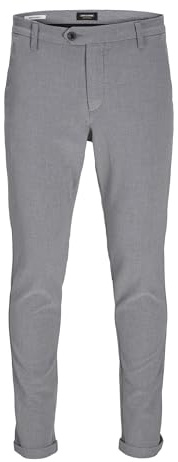 JACK & JONES Herren Jjimarco Jjconnor AKM 909 Grey Mel Noos Hose, Grey Melange, 33W 32L EU