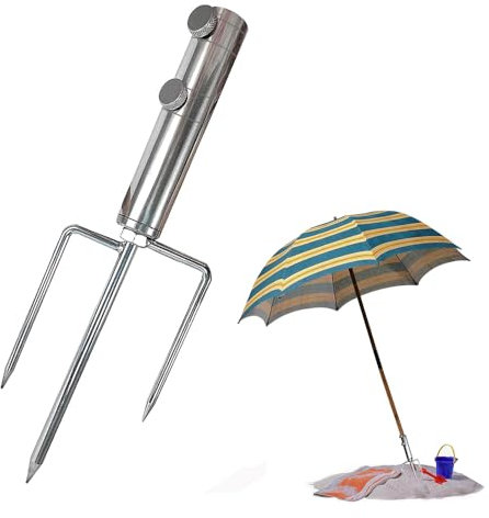 Jiahuade Sonnenschirmständer mit Rasendorn,Sonnenschirm Spieß,Rasendorn Sonnenschirmständer,Schirmständer Erdspieß,Erdspieß Sonnenschirm,Schirmständer Für Angeln,Schirmständer Strand (A)