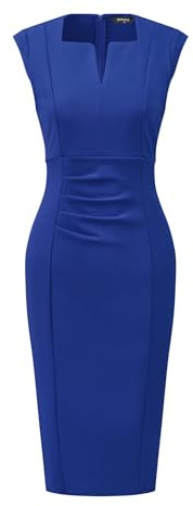 Allegra K Women's Sheath Dress Pencil Work Sleeveless Office Dresses