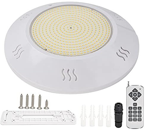 Topyond AC12V RGB-Unterwasserlicht, Wandmontage, IP68 Wasserdicht, SMD2835-LED-Poollampe, 18-Tasten-Fernbedienung, Für Pool-, Teich- Und Unterwasserbeleuchtung(18W)