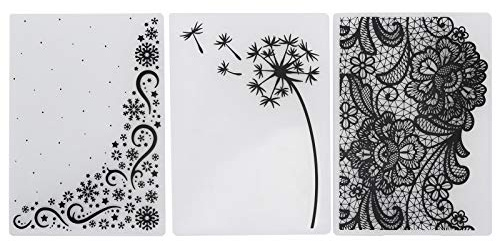 Präglingsmapp för att göra kort, gör-det-själv pappershantverksverktyg 3 st gör-det-själv präglingsmall, plastprägling mapp för att göra scrapbooking, präglingsmall, pappersstämpelverktyg