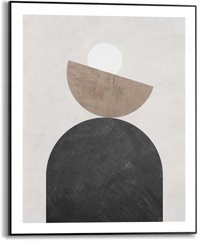 REINDERS Gerahmtes Bild, Balancing, Wohnzimmer, Poster, Wanddeko, Room Decor, MDF, Beige, 50 x 40
