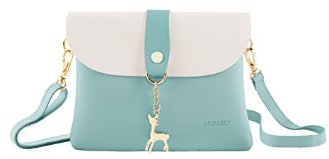 AISPARKY Petit sac à bandoulière pour adolescentes, filles, mignons, beaux sacs à main pour enfants, sacs à bandoulière, porte-monnaie, cadeaux pour petites filles (plusieurs couleurs), bleu ciel, s