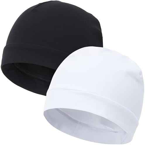 vidsel 100% Cotton Skull Caps Beanie Night Cap Sleep Hats for Men Women