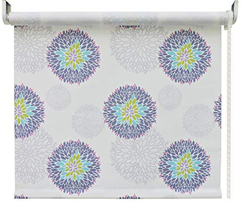 Tenda a Rullo Floreale Modello Fiore – Oscurante/Filtrante, Design Elegante per Interni, Facile da Installare, Vari Formati (60 x 250 cm)