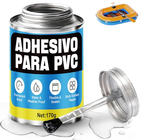 XINGHUO Colle PVC, Colle Plastique, Colle Neoprene, Colle PVC Piscine Imperméable, Durable Convient aux Bateaux Gonflables, Kayaks, Piscines Gonflables, Bouées et Tente, 170g