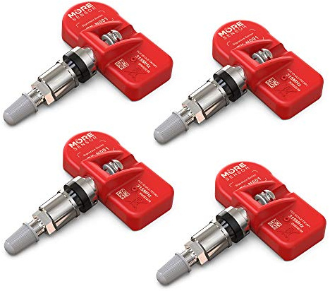 MORESENSOR Signature Series 315MHz Pre-Programmed TPMS Tire Pressure Sensor 4-Pack | Clamp-in | Compatible with Select 500+ American Brand Models 20925924 20922900 15268606 | NX-S024-4