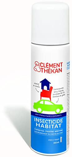 Clément Thékan - Insecticide habitat - Anti-puces et anti-acariens pour la maison jusqu'à 50m² - Spray et fogger - 200 ml