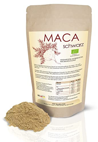 Bio Maca svart (1 000 g) macarot extrudatpulver (gellatinerat, gelatinizada)