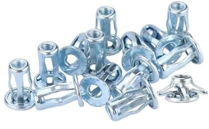 jiuxinyun 20 pièces/lot M4 M5 M6 M8 Jack écrous pince d'expansion pétale Rivet écrou de blocage boulon mur creux fer alliage Rivets riveteuse fixe(M5)
