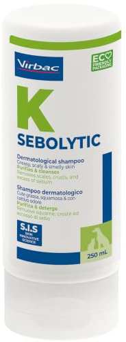 Virbac Sebolytic Cat & Dog Shampoo - Helps Seborrhoea & Dandruff - 250ml
